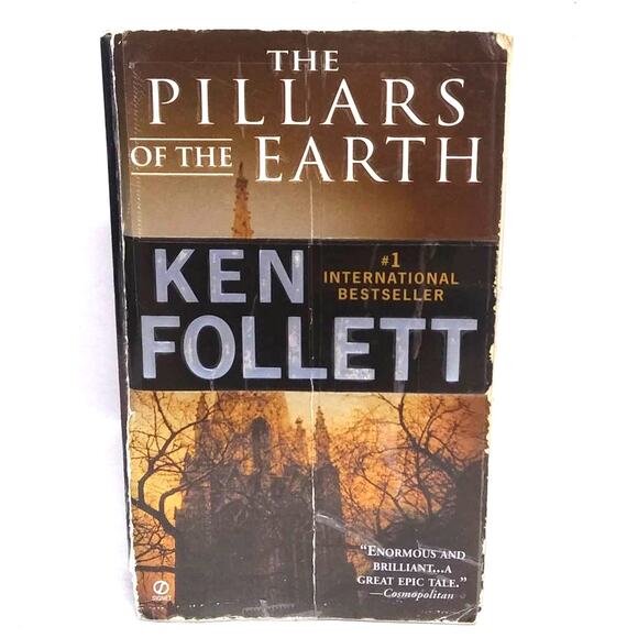 VTG 1989 'The Pillars of the Earth' by Ken Follett - Original Paperback Edition - Picture 7 of 7